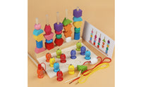 Safe Wooden Sorting Toy with Fishing Game Early Learning Geometric Shape Stacker with Fishing Rod Preschool Matching Game Child-Led for Playroom