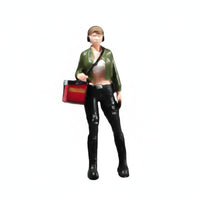 1:64 Food Delivery Person Figurine High Detail Takeout Courier Miniature Resin Material Delivery Worker Scale Model for Hobbyists