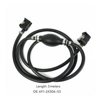 Outboard Fuel Line with Primer Bulb Low Permeation Fuel Hose with Primer Bulb Quick Fittings Gas Line Hose Kit Stainless Steel Clamps for DIY Enthusiasts