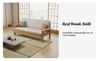 Space-Saving Pull-out Sleeper Sofa Extendable Design Living Room Furniture Adjustable Backrest Convertible Couch High-Density Cushion for Apartment Dwellers, Homeowners with Small Areas, Guest Hosts, Balcony, Bedroom, Home Office
