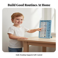 Develop Good Habits Self-Discipline Habit Tracker Customizable Kids Chore Chart Hangable for Children, Students, Classroom, School, Bedroom