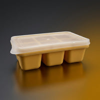 Water Bottles and Baby Food Silicone Ice Trays with Lid, Pack of 3 Easy Release Cube Tray Set, Home Bar Accessories with Removable Cover Lid