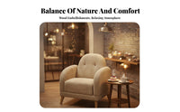 Simple Design Upholstered Loveseat Modern Aesthetic Upholstered Two-Seater Button-Tufted Backrest Restaurant Seating Comfortable for Interior Designers, Business Owners, Guests, Coffee Shop, Lounge Area, Waiting Room, Office