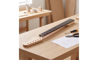 22-Fret Guitar Neck Smooth Guitar Neck with Fingerboard Fretboard Polished Maple for Luthier