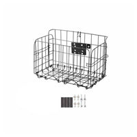 Large Capacity Front Bike Basket Foldable Design Front Handlebar Basket Easy Installation for Commuters, Shopping, Commuting, Outdoor