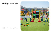 Develops Movement Skills Garbage Sorting Toss Game Improves Hand-Eye Coordination Trash Classification Throwing Game Portable Beanbag Toss Target Set Foldable Design for Preschoolers, Toddlers, Kindergarten, Physical Education Class, Playground, Backyard