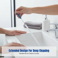 Flexible Drain Cleaner, Extended Unblocker, Hair Removal Brush for Sink, Home Cleaning Tool