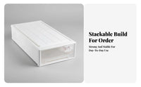 Rolling Under-Bed Box Wheeled Design Underbed Bin complimentary for Students, Parents