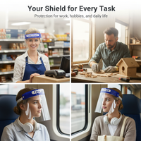 Clear Anti-Fog Full Face Shield for Droplet Protection