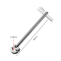 Multi-Functional Adjustable Sink Wrench Labor-Saving Design Long Reach Faucet Wrench High-Carbon Steel T-Handle Basin Spanner Non-Slip Grip for DIY Enthusiasts, Plumbers, Bathroom, Kitchen