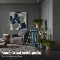 Three-Tier Ladder Plant Stand Folding Design Three-Tier Ladder Shelf Retro and Design Planter Organizer for Gardeners, Homeowners, Balcony, Courtyard