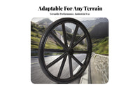 Puncture-Proof 26 Inch Solid Tire Wheel Wear-Resistant Wheelbarrow Replacement Wheel Anti-Slip Traction Pattern for Farmers, Warehouses