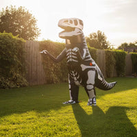Inflate Inflatable Skeleton Dinosaur Costume Funny Inflatable Dinosaur Costume Long-Lasting Apparel One Size Fits All for Cosplay
