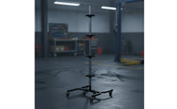 Tire Storage Rack with Wheels Heavy-Duty 4-Tier Tire Tree for Vehicle Proprietors, Garage