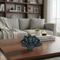 Ceramic Shell Statue Modern Style Abstract Shell Decor Handmade Abstract Sea Sculpture for Display Shelf