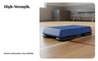 Aerobic Step Board Heavy-Duty Construction Adjustable Step Board Non-Slip Workout Stepper for Children, Beginners, Home, Gym, School