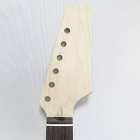 Straight Electric Guitar Neck with Rosewood Fingerboard Replacement Maple Guitar Neck Compatible for Luthiers