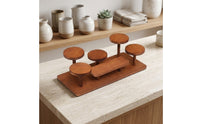 Stepped Tabletop Display Stand Stable Tabletop Display Shelf Sturdy Tier Shelf with Round Platforms Lightweight for Plant Lovers, Desk
