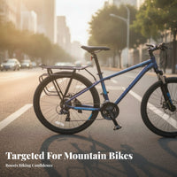 Triangular Support Frame Rear Cycle Rack Curved Side Rails Rear Bike Rack Angled Mounting Arms Cycle Luggage Carrier Streamlined