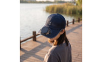 Solar Fan Hat UPF50plus Rechargeable Fan Cap Cooling Baseball Cap Breathable for Gardeners, Yard Work, Fishing