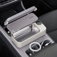 Rechargeable Lunch Box with Stainless Steel Liner Insulated Electric Lunch Box Self-Heating Heated Lunchbox Cordless for Office Workers, Commuters, Car, Travel