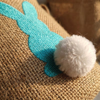 Bunny Easter Basket DIY Easter Egg Search Bag With Handle Cuddly Bunny Tote for Young Children, Parents, Gifting, Home Decoration, Playroom