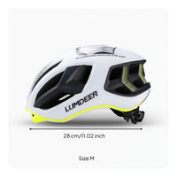 Single-Piece Molded Shell Aero Bike Helmet Adjustable Chin Strap Road Bike Helmet Light Compatible