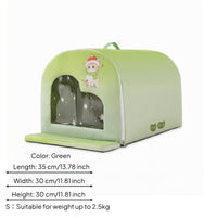 Dog Cooling House Zippered Dog Tunnel Bed Snowflake Print