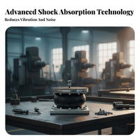 Noise Reduction Coil Shock Absorber Wear Resistant Shoe Machine High Strength Anti-Vibration Machine Mount Long-Lasting for Engineers, Technicians, Factory Managers, Workshop, Production Line