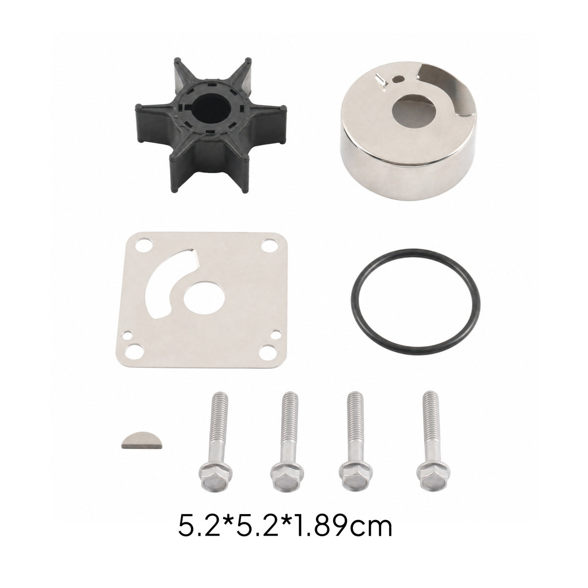 Outboard Water Pump Impeller Repair Kit Long-Lasting Water Pump Repair Kit with Impeller Reliable Dependable for Boat Owners