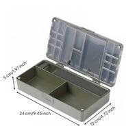 Fishing Tackle Storage Box Compartmented Fishing Tackle Box Compact for Anglers, Travel Kit