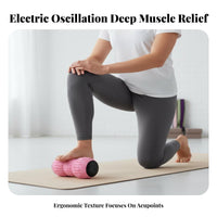 Electric Peanut Massage Ball 3 Intensity Levels Vibrating Peanut Massage Ball Myofascial Release Electric Deep Tissue for Yogis, Home, Travel