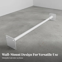 Wall Mounted Pull-up Bar Indoor Outdoor Use Wall Mounted Pull up Bar Heavy Duty Steel Fitness Equipment for Adults, Women, Strength Training, Garage