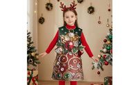 Christmas Costume Dress Festive Christmas Dress Knee Length Clothing for Women, Entertainers, Stage Performances