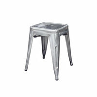 Indoor Outdoor Use Stackable Metal Stool Powder Coated Finish Industrial Bar Stool Sturdy Frame Kitchen Island Barstool Heavy Duty for Restaurant Owners, Homeowners, Adults, Cafe, Patio, Dining Room