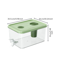 Refrigerator-Safe Fridge Drink Dispenser BPABPA-Exempt Beverage Dispenser with Tap Food-Grade Pitcher with Spigot Clear for Tabletop, Party