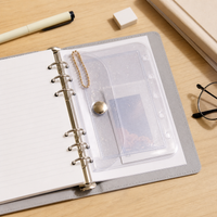 M5 Loose-Leaf Notebook Refill Pouch, PVC Card Holder, Portable Coin Purse with Hanging Loop