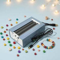 Automatic Beading Machine Portable Automatic Bead Threader High Efficiency Jewelry Making Machine for Crafters, DIY Enthusiasts