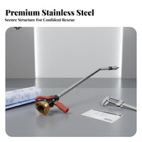 Piercing Fire Nozzle Heavy Duty Stainless Steel Penetrating Nozzle Corner Fire Water for Emergency Responders, Building Fires, Confined Areas