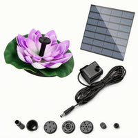 Floating Solar Fountain Outdoor Water Feature Interchangeable for Pond, Pool