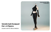 Doll Stretching Outfit Toy Clothing Form-Fitting Textured Doll Pants Set