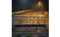 N-Scale Locomotive Shed Miniature Station Depot Industrial Locomotive Depot Paintable for Collectors