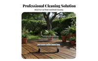 Pressure Washer Undercarriage Cleaner 360-Degree Swivel Wheels Under Vehicle Power Washer Attachment 2 in 1 Combined Function 4 Nozzle Water Broom