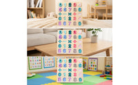 Educational Wooden Number Puzzle Early Learning Number Puzzle Chunky Math Board Solid Wood for Preschoolers, Toddlers, Homeschool, Classroom