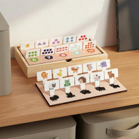 60 Pieces Cognitive Pairing Box Self-Directed Play Color Shape Sorting Box Hands-on Learning Toy for Kindergarten