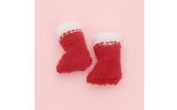 Mini Stocking Ornaments Fuzzy Christmas Sock Textured for Crafters