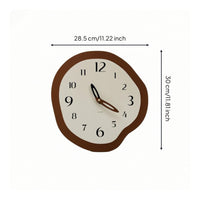 Decorative Wall Clock Irregular Analog Wall Clock Silent for Bedroom, Office