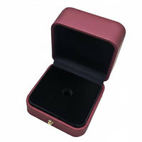 PU Leather Pin Box Elegant Design Commemorative Numismatic Display Case Hinged Lid Brooch Storage Box for Collectors, Veterans, Award Ceremonies