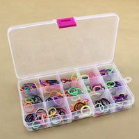 15-Grid Clear Plastic Storage Box with Removable Dividers for Small Parts and Components