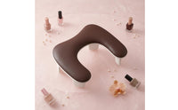 Padded Manicure Hand Rest Inclined Nail Hand Rest Rounded Surface Manicure Armrest Cushion White Base